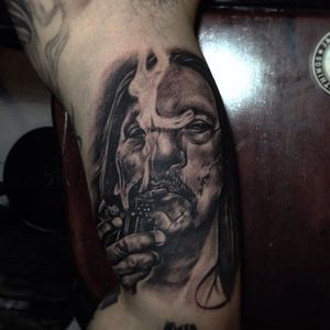 Danny Trejo Tattoo by Janova Katana #DannyTrejo #DannyTrejoTattoo #Machete #Mexican #JanovaKatana