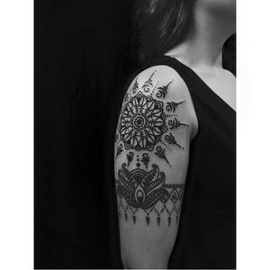 Mandala tattoo by Twix #Twix #mehndi #ornamental #blackwork #mandala #mehndidesign #btattooing #blckwrk