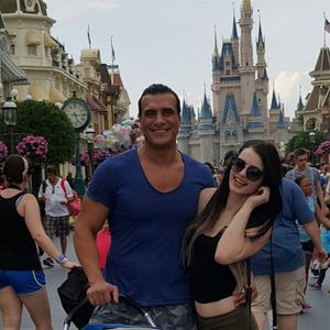 Del Rio and Paige in Disney World. #AlbertoDelRio #AlbertoElPatron #WWE #Paige #WWESuperstars