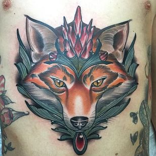 Tatuaje de zorro por Emmanuel Mendoza