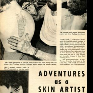 The pulp magazine that featured Cooper in their story "Adventures as a Skin Artist." #CashCooper #TattooArtist #Salford #SalfordEngland