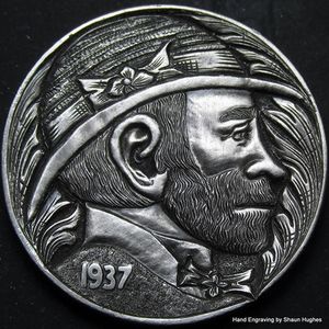 Coin Engraving by Shaun Hughes #coin #coinart #engraving #coinengraving #engravedcoin #engraved #engraver #engravingartist #ShaunHughes