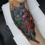 Werewolf Tattoo by Lucas Ferreira #wolf #werewolves #werewolf #horror #horrorcreature #halloween #LucasFerreira