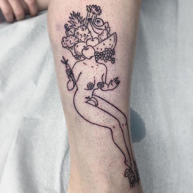 medusa pin up tattoo