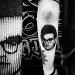 Dot matrix Morrissey portrait by Marco Bordi. #MarcoBordi #blackwork #dotmatrix #contemporary #lines #impression #portrait #morrissey #musician #band #music