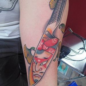 Knife Tattoo by Jopo Shi #knife #knifeblade #blade #abstract #JopoShi