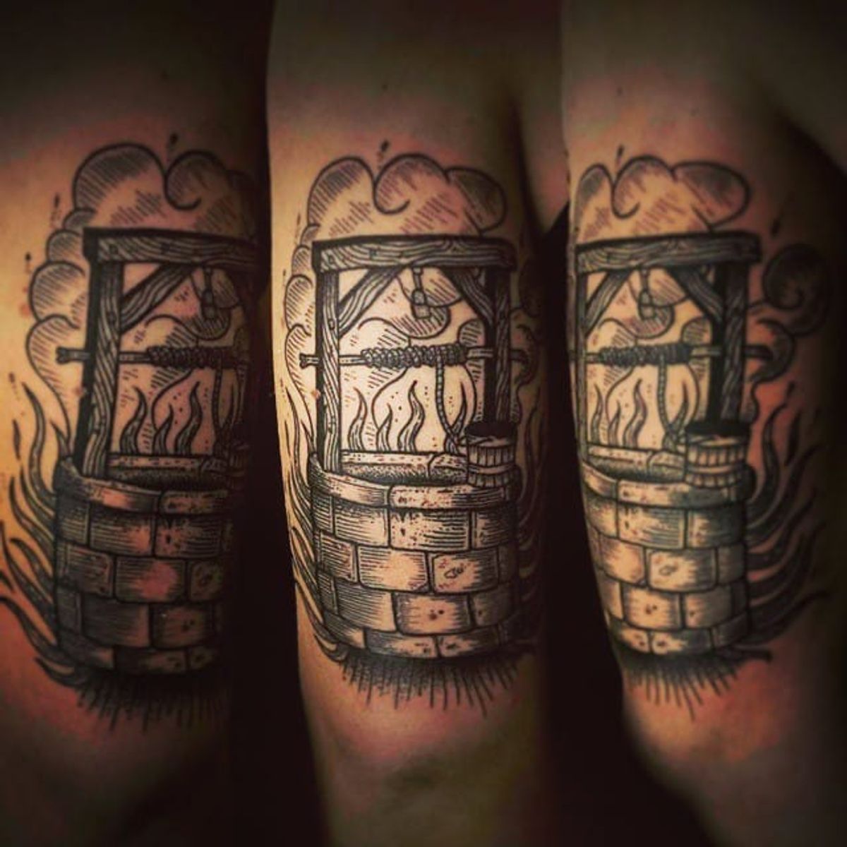 Tattoo uploaded by Robert Davies • Wishing Well Tattoo by Alberto Santi