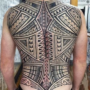 Tribal Tattoo by Steve Ma Ching #tribal #polynesian #blackwork #SteveMaChing