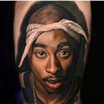 Tupac Shakur tattoo by Nikko Hurtado. #2pac #TupacShakur #rapper #portrait #colorrealism #NikkoHurtado