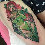 Poison Ivy pin up lady. #LucyBlue #pinkwork #pinup #lady #girly #dc #poisonivy