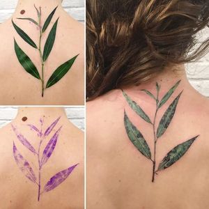 Leaf tattoo by Rit Kit #RitKit #leaves #plant #botanical #nature