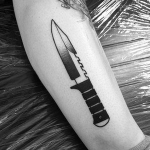 Pocket Knife Tattoo by Matt Pettis @Matt_Pettis_Tattoo #MattPettis #MattPettisTattoo #Black #Blackwork #Blacktattoo #Blacktattoos #London #Knife #btattooing #blckwrk