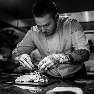 Tattooed chef via Instagram dc.sportsnutrition #chef #employed #food #restaurant #employment #tattoos #tattooedprofessional
