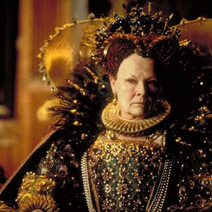 Dench as Queen Elizabeth I in Shakespeare in Love. #DameJudiDench #JudiDench #ShakespeareInLove