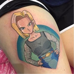 #GracieGosling #dbz #dragonball #anime #nerd #geek #dragonballz #dragonballztattoo #android18