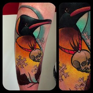 Tatuaje de pájaro por Eric Moreno @ericmoren0