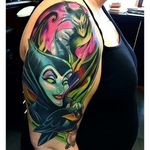 Maleficent Tattoo by Jordan Baker #DisneyVillain #Disney #Maleficent #JordanBaker