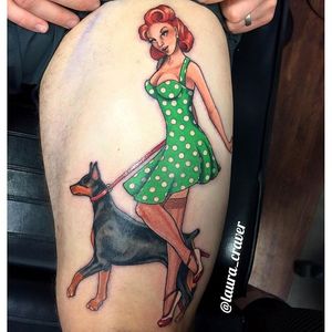 @laura_craver #ladytattooers #pinup #color