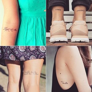 Mini tattoo quotes can remind you for life what inspires you #quote #quotetattoo #inspiration #motivation #scripttattoo #writing