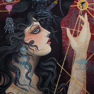 Claudia de Sabe also does amazing paintings #art #painting #Japaneseinspired #ClaudiadeSabe