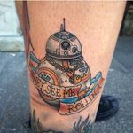 BB-8 Tattoo by Matthew Robinson #BB8 #starwars #theforceawakens #forceawakens #starwarsink #MatthewRobinson