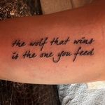 Script tattoo by Paul Zenk. #quote #inspirational #inspirationalquote #motivation #meaning #meaningful #script #sayings #PaulZenk