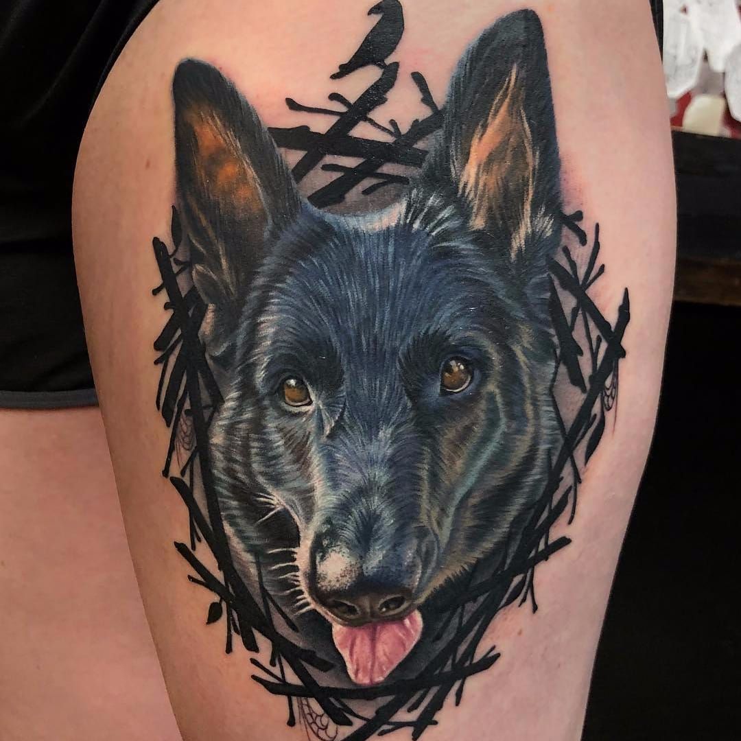 Wolfdog tattoo by Adam Kremer  Post 19920