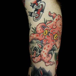 Tatuaje de pulpo por Jan Willem #octopus #japaneseoctopus #japanese #traditionaljapanese #irezumi #JanWillem