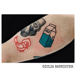 Milk filler, by Giulia Bannister #GiuliaBannister #milktattoos #neotraditional