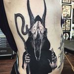 Dark Shepard Tattoo by CJ Tattooer #shepard #animalskull #skull #blackwork #darkblackwork #darkart #darkartist #blackworkartist #savageblackwork #XCJX #CJTattooer #ChristopherJadeCuevas