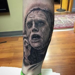 Bub the zombie tattoo by Stephen McConnell. #realism #blackandgrey #StephenMcConnell #Bub #zombie
