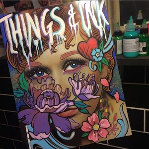 Cover decorated by tattoo artist Abbie Williams. #thingsandink #tiarchive #AbbieWilliams