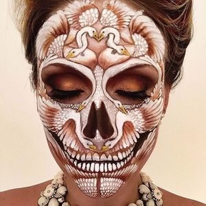make-up and design by Vanessa Davis. (via IG—the_wigs_and_makeup_manager) #Makeup #Halloween #Beauty #MACMakeup #Art #MUA