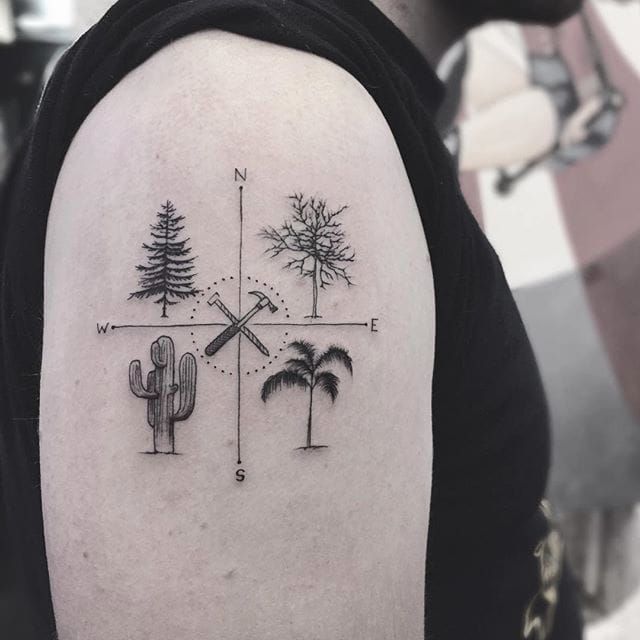 Treegeometricfineline  Tattoos familie Ideen für tattoos Tattoo ideen  unterarm