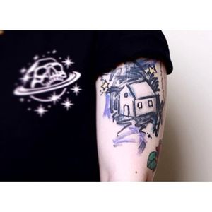 Doodle house tattoo. #doodle #primitivism #Funns #UK #house