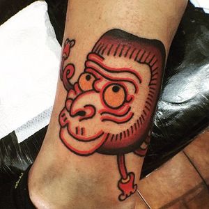 Saru Tattoo by Rafael Kendi #Saru #SaruMask #SaruTattoo #JapaneseMask #JapaneseTattoo #RafaelKendi #Japanese