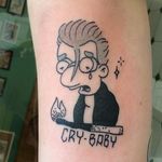 Milhouse Cry Baby Tattoo by Tattoos By Meri #CryBaby #movie #JohnnyDepp #Milhouse #TattoosByMeri