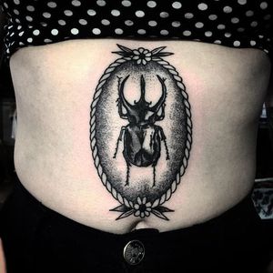Beetle Tattoo by Tony Torvis #beetle #blackworkbeetle #traditional #traditionalblackwork #blackwork #blackink #blackworkartist #TonyTorvis