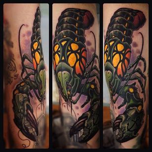 Tatuaje de langosta por Rakov Serj