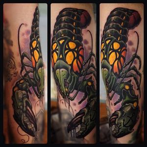 Lobster Tattoo by Rakov Serj #NeoTraditional #NeoTraditionalTattoos #RussianTattoo #ModernTattoos #ExcitingTattoos #lobster #RakovSerj