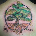 Tree of Life Tattoo, artist unknown #treeoflife #treeoflifetattoo #treeoflifetattoos #treetattoo #tree #treetattoos #plant #contemporarytattoos #moderntattoo #trendytattoo