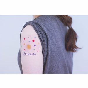 Stardust tattoo by Seoeon. #Seoeon #southkorean #korea #korean #subtle #stardust