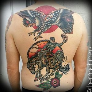 Backpiece Tattoo by Zack Taylor #TraditionalTattoos #TraditionalTattoo #OldSchool #OldSchoolTattoos #Traditional #ZackTaylor