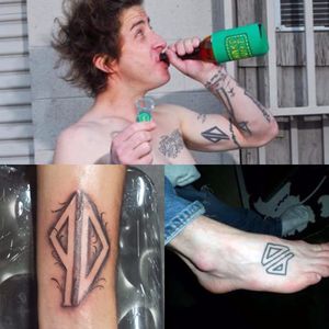 The Piss Drunx logo was tattooed on many members, along with their fans. #PissDrunx #Skateboarding
