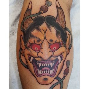 Hannya Tattoo by Mario Johnston #hannya #Japanese #mask #MarioJohnston