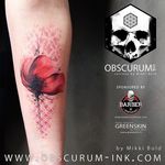 Poppy tattoo by Mikki Bold #MikkiBold #graphic #poppy #flower #floral