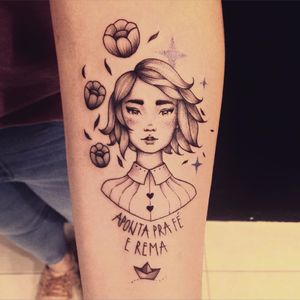 Tattoo por Marta Carvalho! #MartaCarvalho #TokaStudio #tattoobr #tattoodobr #apontapraféerema #girl #menina #woman #mulher #delicate