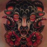 Ram Tattoo by Sajin #Sajintattoo #HybridInk #Seoul #Korea #Neotraditional #Traditional #Ram