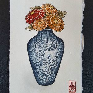 Dragon Vase by Jan Willem #japanese #traditionaljapanese #irezumi #JanWillem