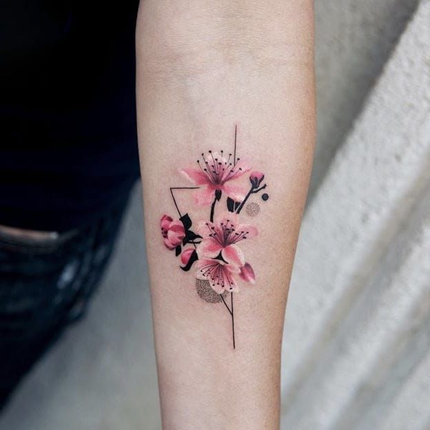 100 Elegant Cherry Blossom Tattoos Most Unique Gallery  The Trend Scout